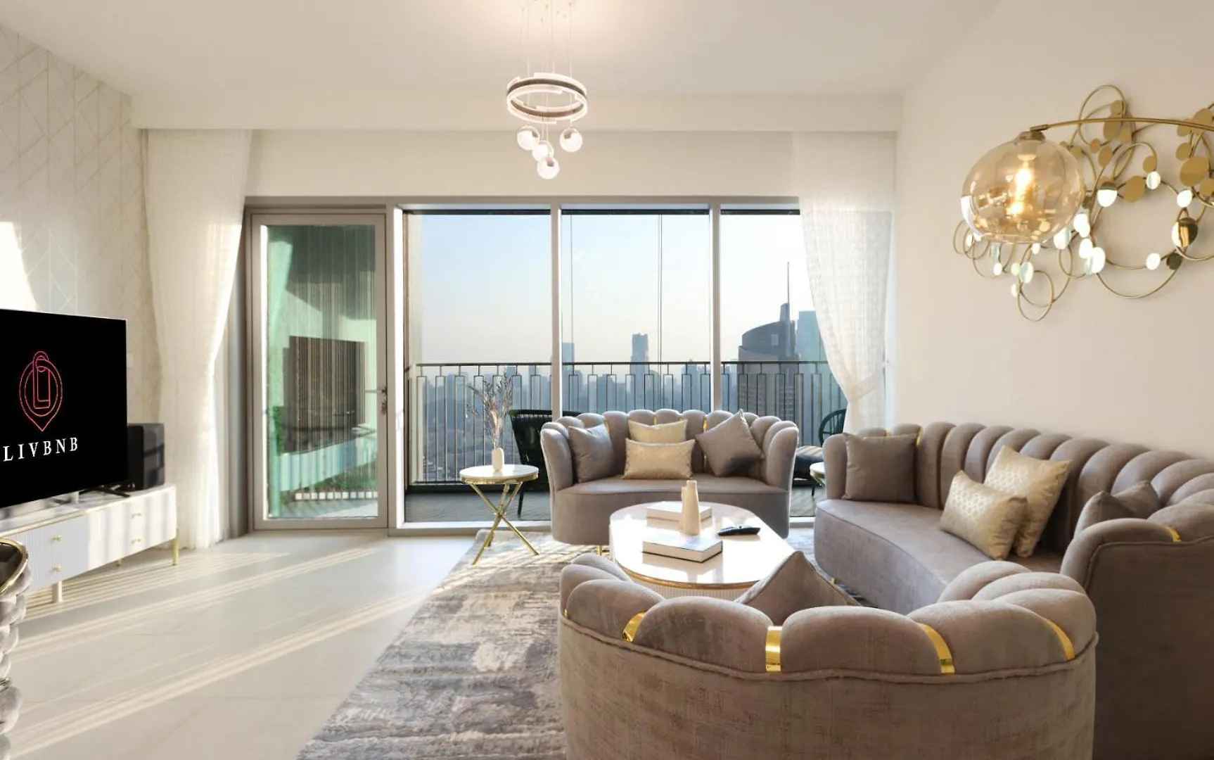 Livbnb - Elegant 3+1 W/ Burj View, Near Dubai Mall