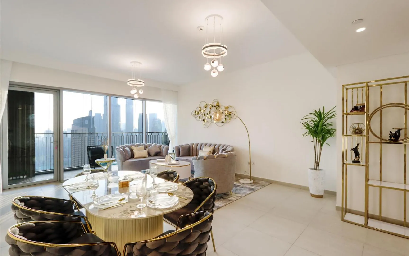Lägenhet Livbnb - Elegant 3+1 W/ Burj View, Near Dubai Mall Förenade Arabemiraten