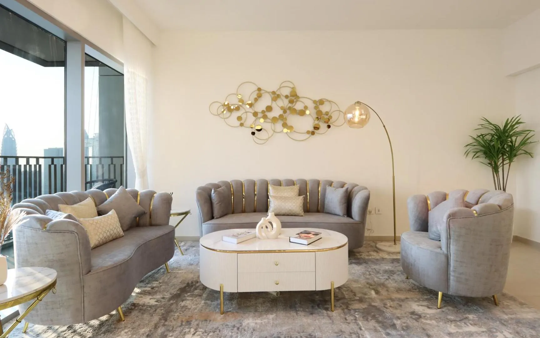 Livbnb - Elegant 3+1 W/ Burj View, Near Dubai Mall 0*,