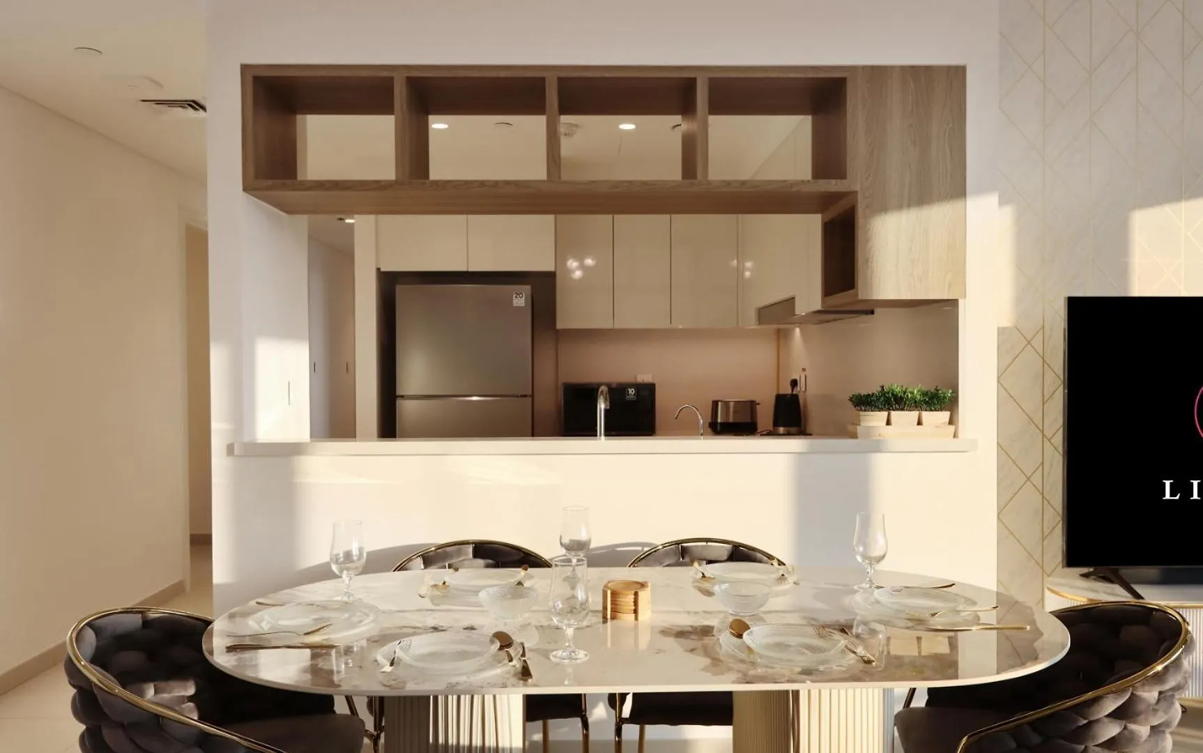 Lägenhet Livbnb - Elegant 3+1 W/ Burj View, Near Dubai Mall Förenade Arabemiraten